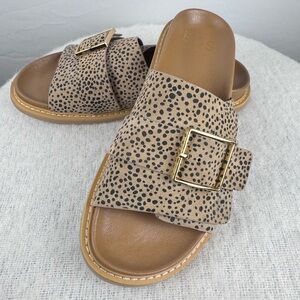 EOS Dede Fussbett Sandal Size 40 EU in Cheetah print